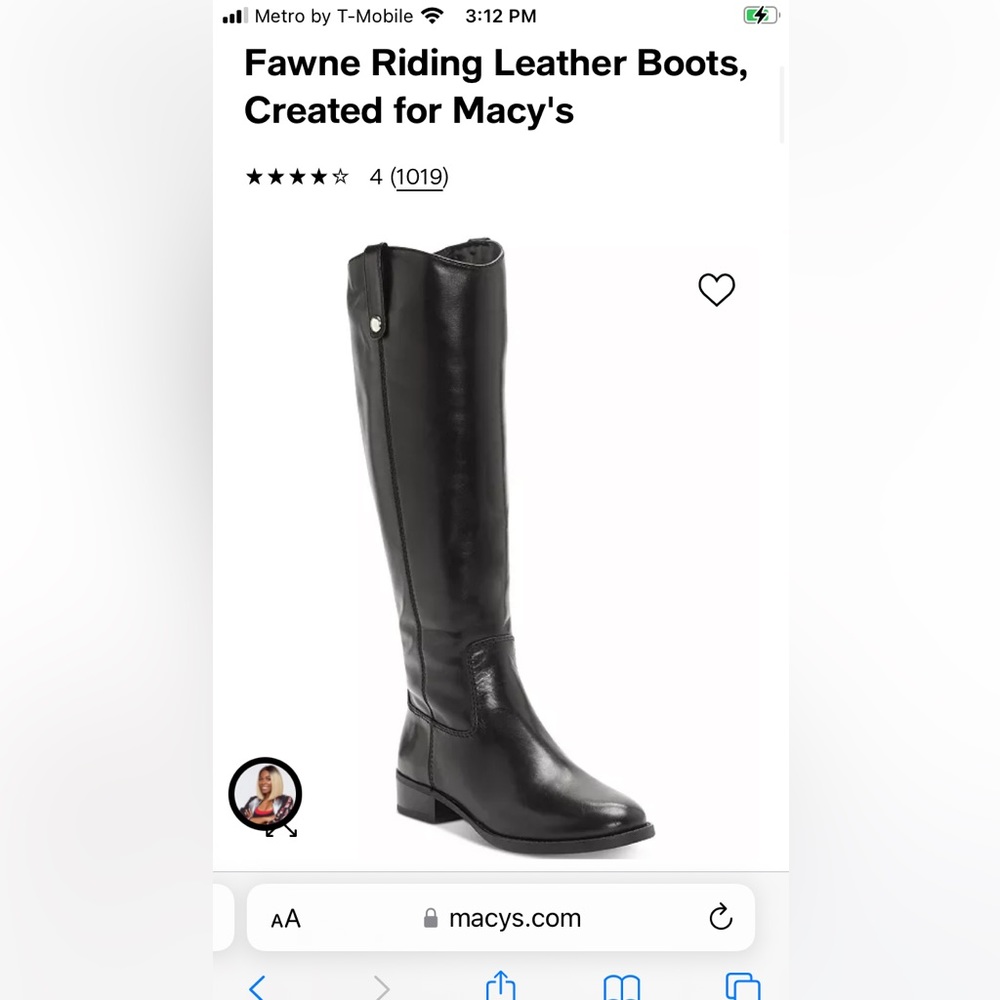 New and in immaculate condition. INC Fawne Genuine Leather black riding boots.